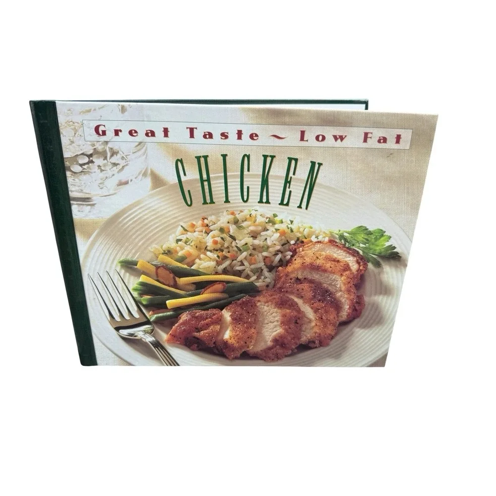 Great Taste Low Fat CHICKEN Time-Life Cookbook Hardcover Book spiral bound Food